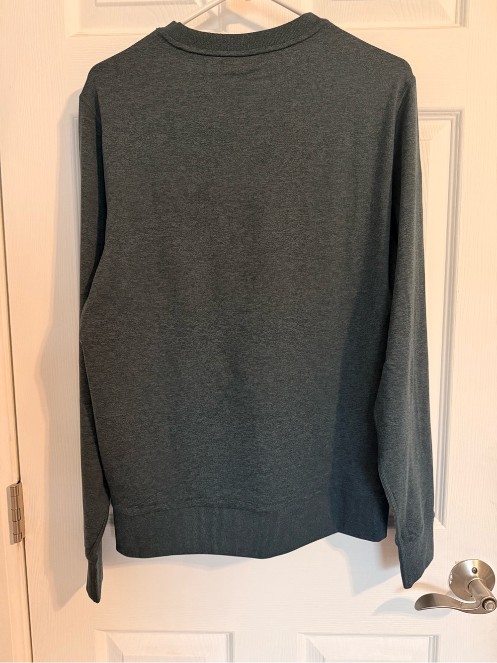 NWT Vuori Ponto Performance Crew Sweatshirt Deep Sea Heather Men’s Medium - Picture 2 of 4